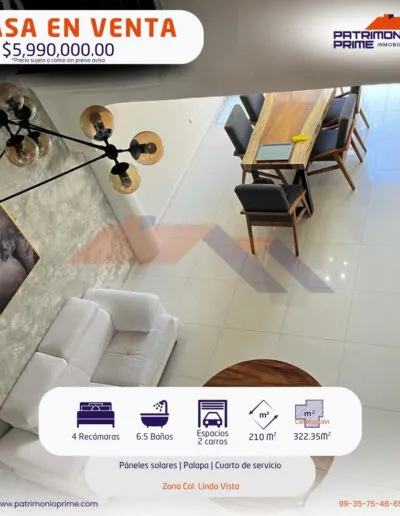 sala doble altura de casa en venta en villahermosa tabasco