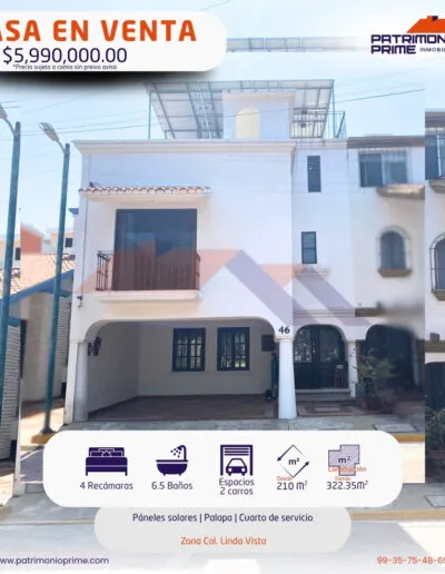 casa en venta linda vista villahermosa residencia