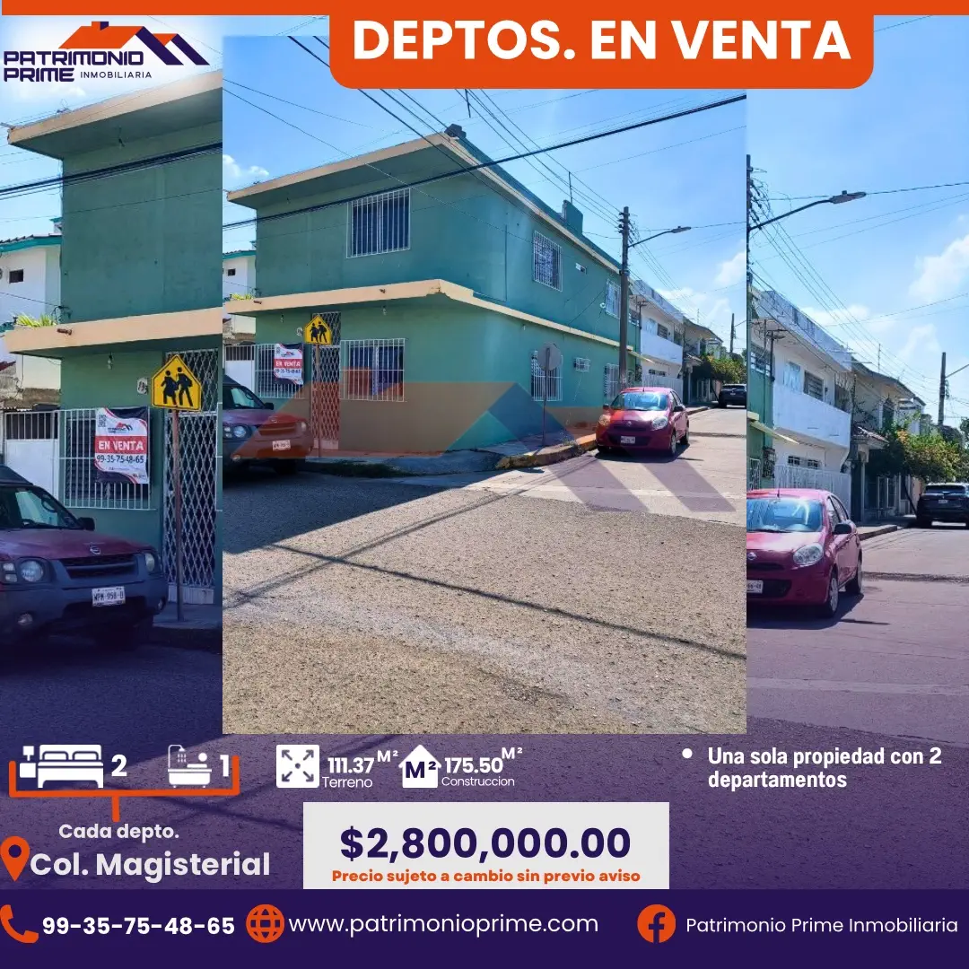 Departamentos en venta en Villhahermosa Tabasco