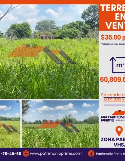 Terreno en venta zona parrilla villahermosa tab