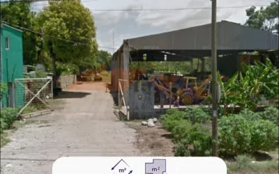 Terreno con bodega en R/a Rio Viejo en venta o renta
