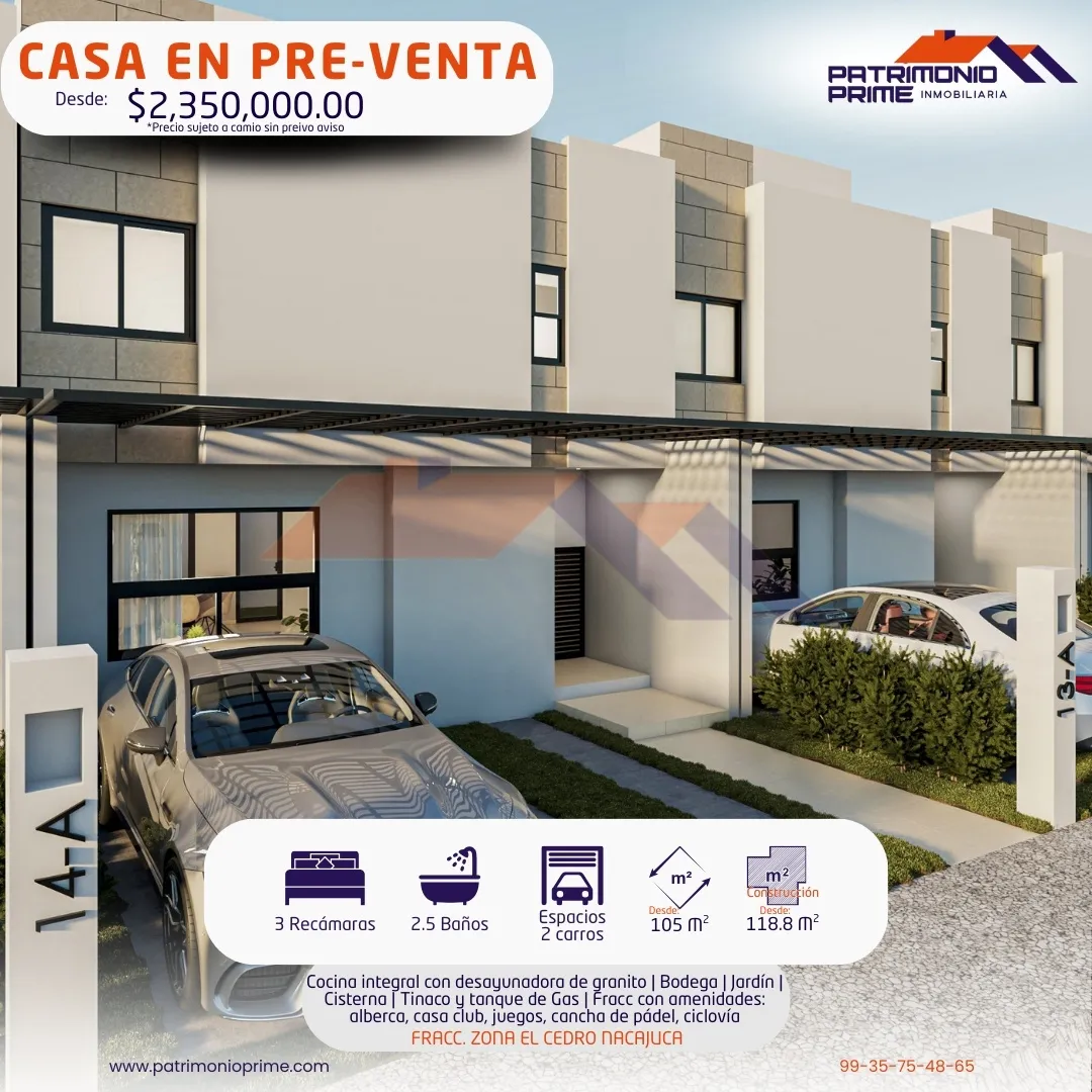 casa en venta el cedro nacajuca fachada