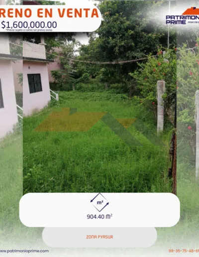 terreno en venta pyasur villahermosa tabasco con construccion