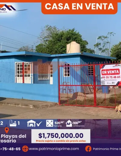casa en venta Villahermosa Tabasco playas del rosario