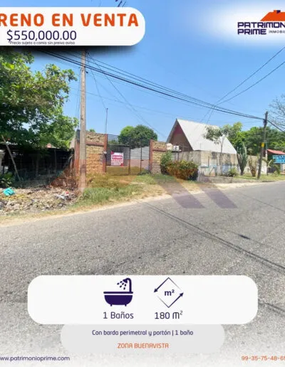 terreno con barda en venta en villahermosa tabasco