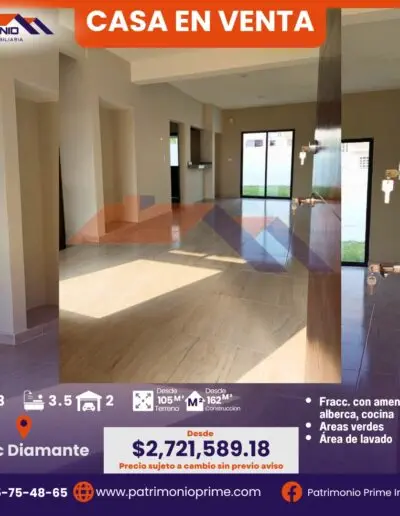 CASA NUEVA EN VILLAHERMOSA FRACC DIAMANTE