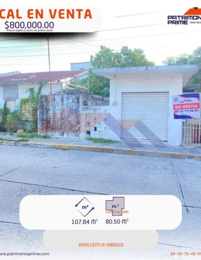 local comercial en venta para inversion Centla