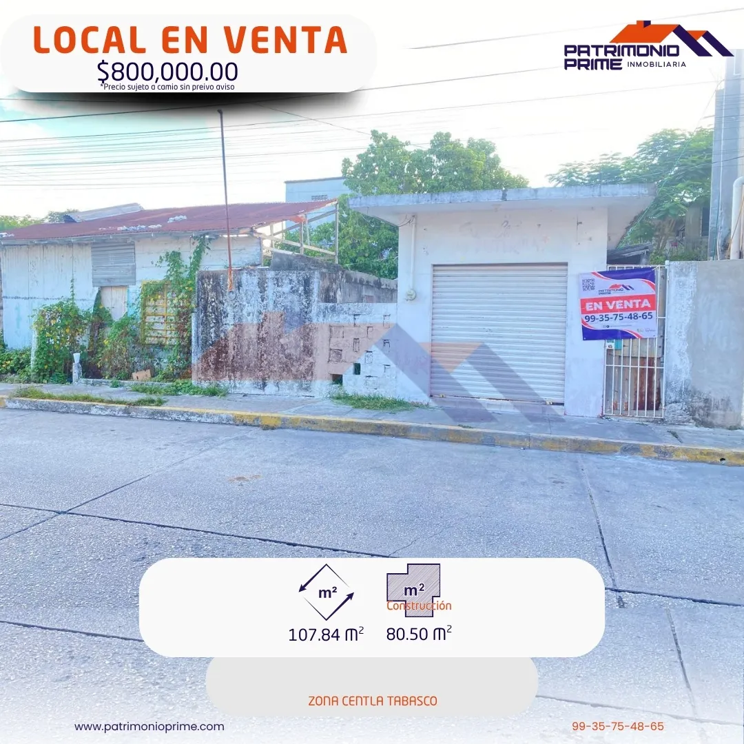 local comercial en venta para inversion Centla