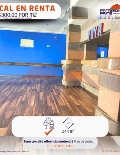 local para restaurante en villahermosa tabasco