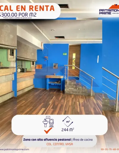 local renta villahermosa centro