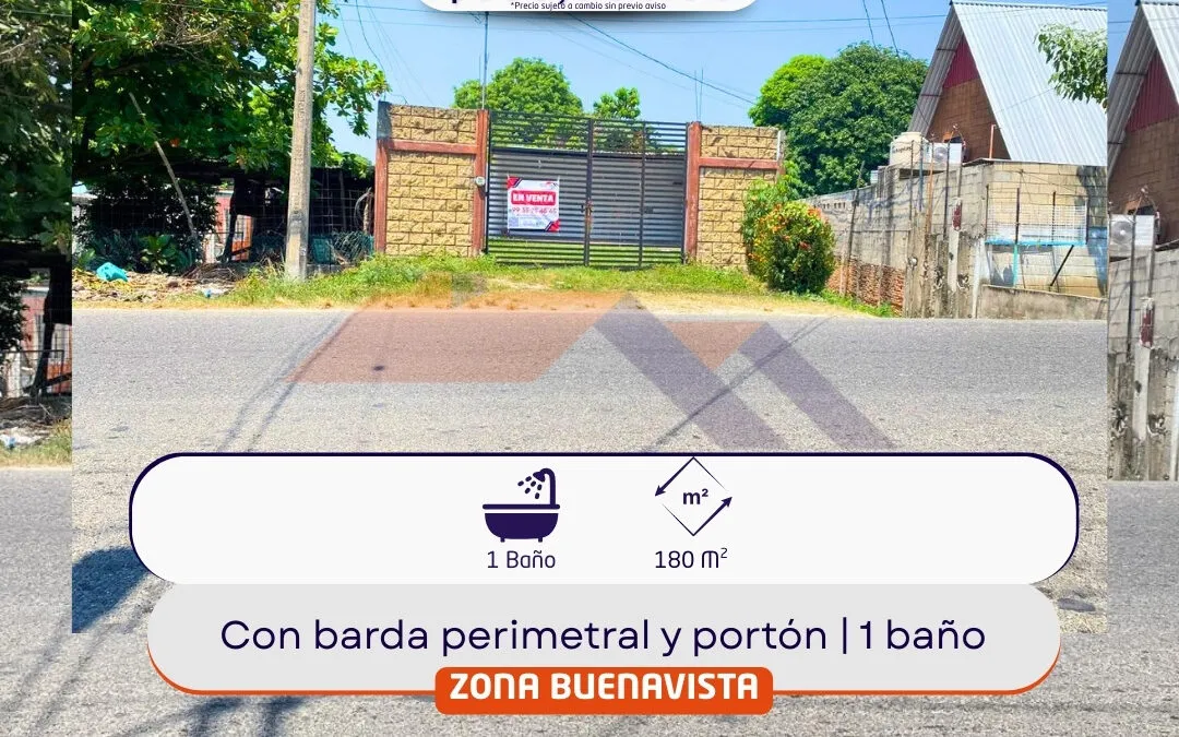 052 Terreno en venta en Buenavista, Villahermosa, Tab.